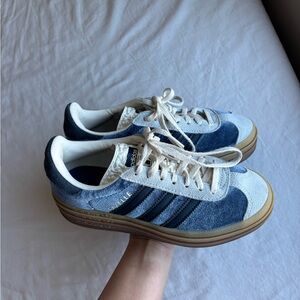 Adidas Navy and White Casual Sneakers